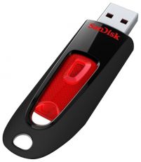 Флешка Sandisk Ultra USB 3.0, 64Гб, черный