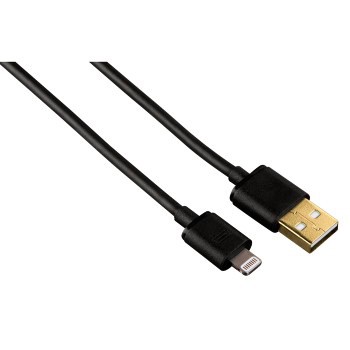 Кабель HAMA Lightning-USB 1.5м GoldMFi черный (00119421)