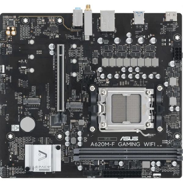 Материнская плата ASUS A620M-F GAMING WIFI SocketAM5, AMD A620, mATX, Ret
